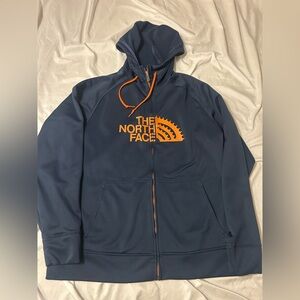 The North Face Cryptic Series Men’s M Orange Navy Zip Up Hoodie